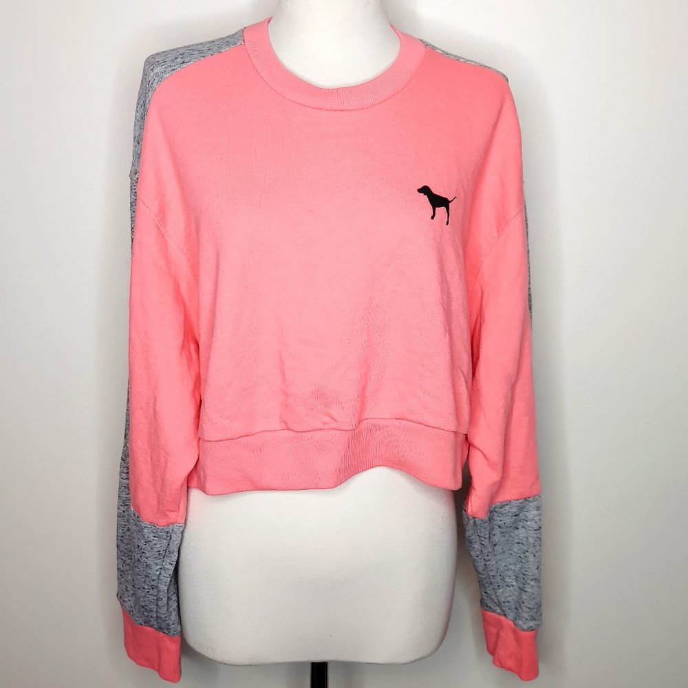 SOLD!!! PINK Lightweight Bright Pink cropped Sweater